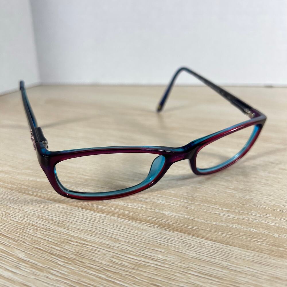 Bebe Envy BB5044 (513) Purple Crystal Eyeglasses Frames Only 53-17-135